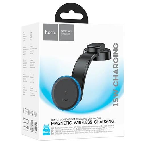 Hoco HW25 Soporte y Cargador Inalámbrico Magsafe 15W para Coche
