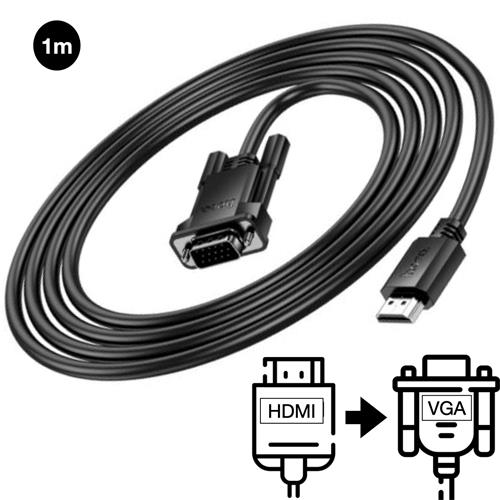 Hoco US12 Cable HDMI a VGA 1080p 60H 1 Metro