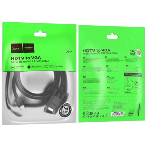 Hoco US12 Cable HDMI a VGA 1080p 60H 1 Metro