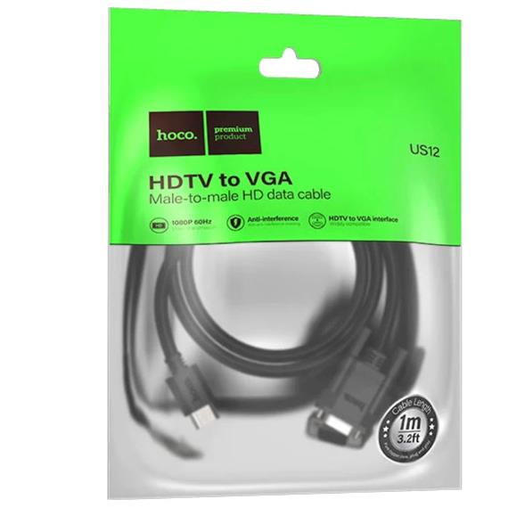 Hoco US12 Cable HDMI a VGA 1080p 60H 1 Metro