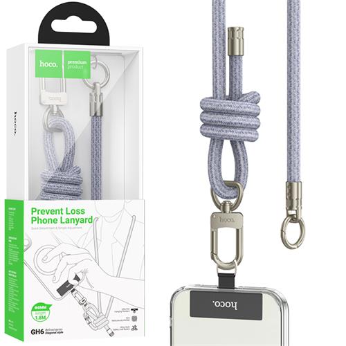 Hoco GH6 Cordón Ajustable para Móviles 1.8m Elegant Denim Blue