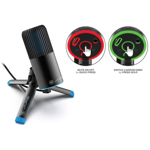 JLAB Talk  Micrófono Condensador USB Negro