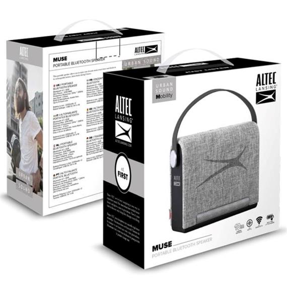 Altec Lansing Muse Altavoz Bluetooth con 20w y Sonido 360º