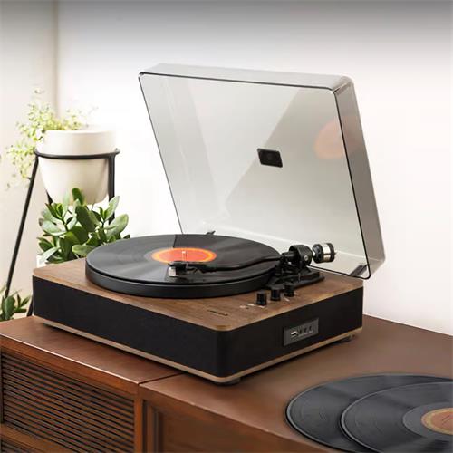 Muse MT107BTO Tocadiscos con Emisor Bluetooth y USB en Madera
