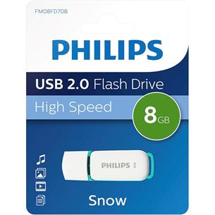 Memoria USB 8GB 2.0 Philips Snow Green