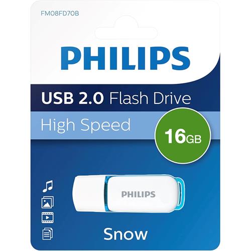 Memoria USB 16GB 2.0 Philips Snow Blue