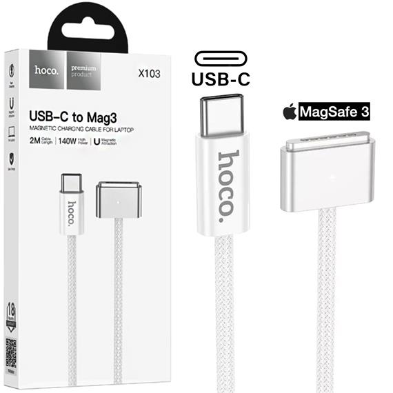 Hoco X103 Cable USB-C a Magsafe 3 140W y 2 Metros