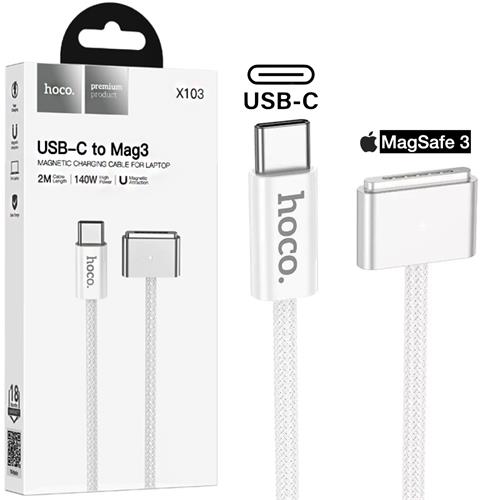 Hoco X103 Cable USB-C a Magsafe 3 140W y 2 Metros