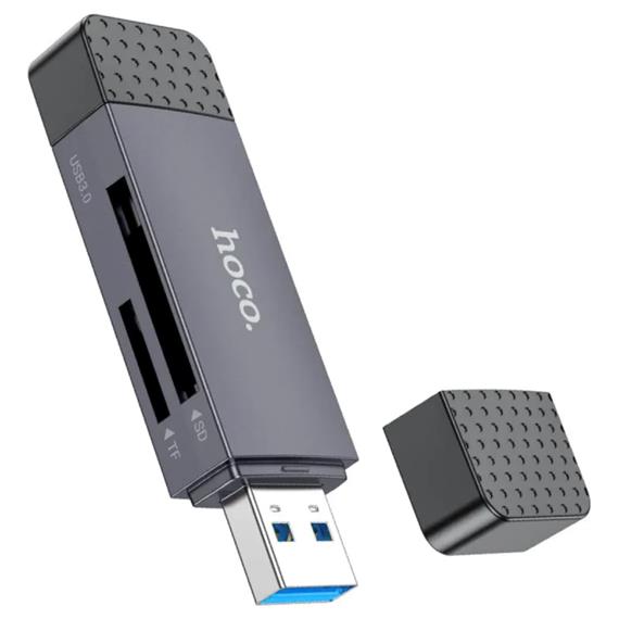 Hoco HB45 Spirit Lector para SD y Micro SD con conexión USB y USB-C