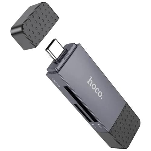 Hoco HB45 Spirit Lector para SD y Micro SD con conexión USB y USB-C
