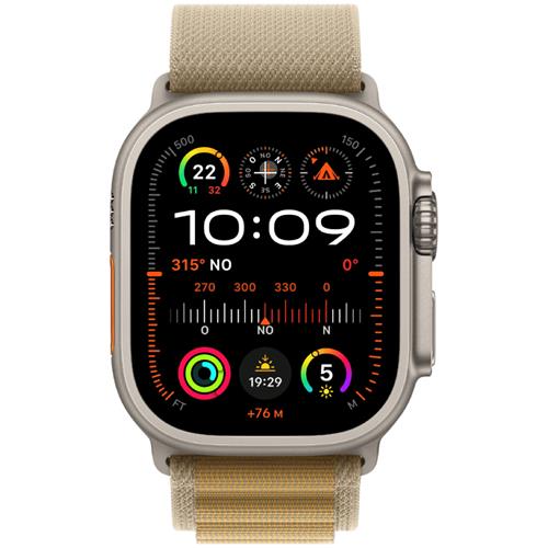 Apple Watch Ultra 2 Natural LTE 49mm Titanium Case Alpine Loop M Tan (MX4F3FD/A)