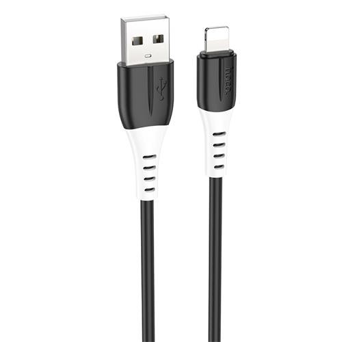 Cable USB a Lightning 1 metro 3Amp Hoco X82 Silicona Black