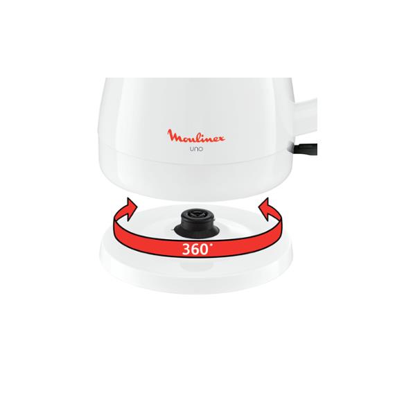 Moulinex BY150100 Hervidor 1.5 Litros Sin Cable Blanco