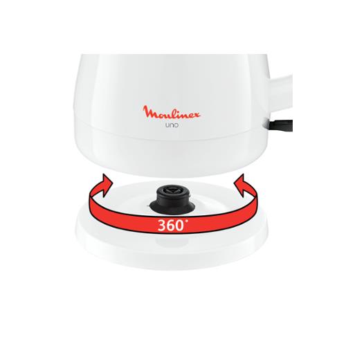 Moulinex BY150100 Hervidor 1.5 Litros Sin Cable Blanco