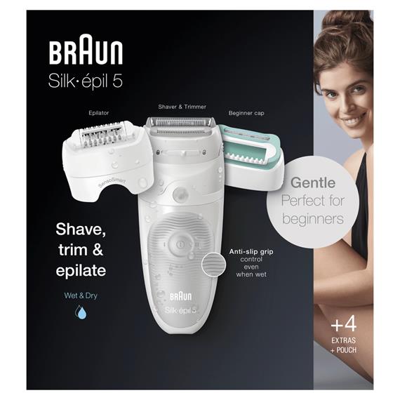 Braun SE 5/625 Silk Epil 3 in 1 Wet & Dry