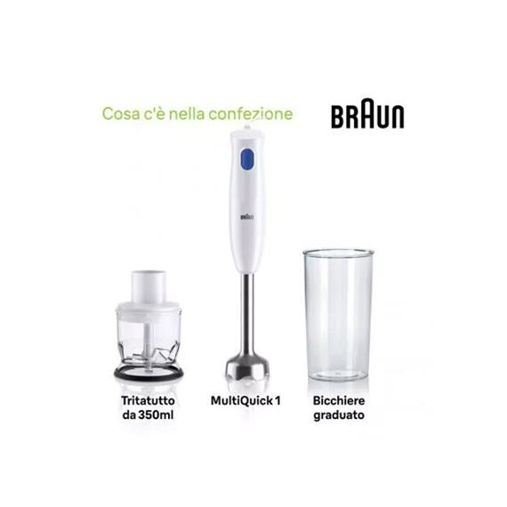 Braun MQ10.201WWH Batidora de Brazo 450W