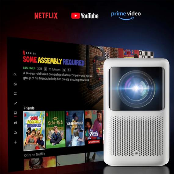 Dangbei N2 Proyector con Netflix Oficial, WiFi,  Bluetooth, Full HD y 400 Lúmenes