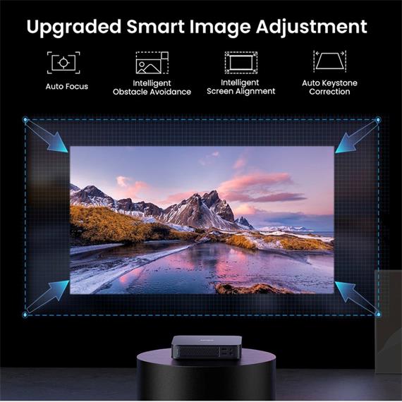 Dangbei Atom Proyector 1200 Lúmenes, Netflix Oficial, 1080p, WiFi y Bluetooth.
