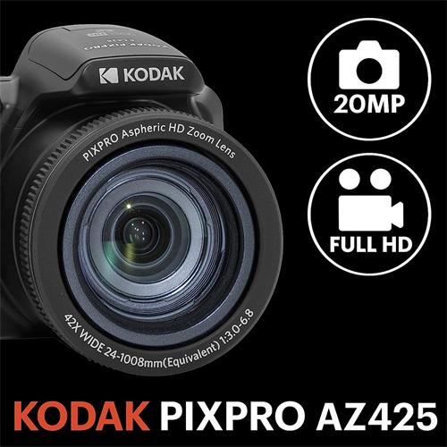 Kodak Pixpro AZ425 Cámara Digital 20Mp y 42x Zoom Roja
