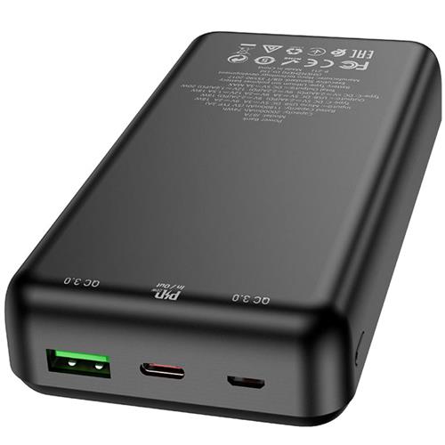 Powerbank Hoco J87A 20.000mAh con USB-C 20W y USB-A QC3.0 Negro