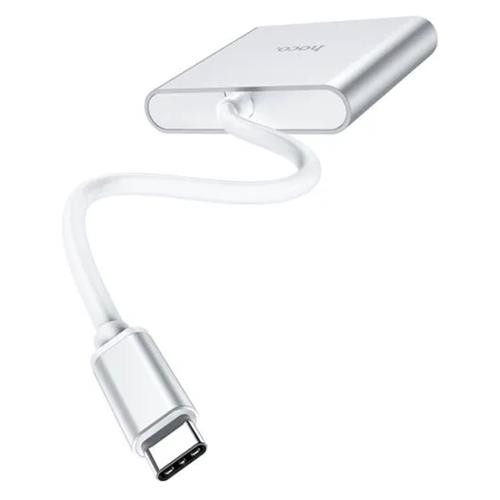 Hoco HB14 Adaptador Hub USB-C a HDMI, USB-C para Carga y USB 3.0