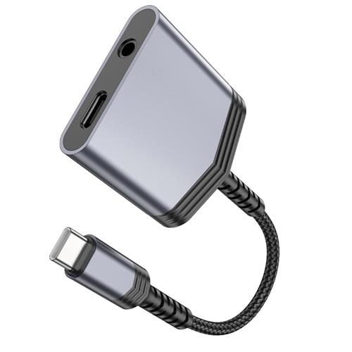 Hoco LS39 Adaptador USB-C a USB-C y Jack 3.5mm para Audio
