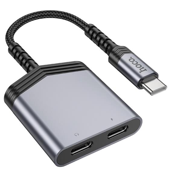 Hoco LS40 Adaptador USB-C a USB-C Audio y USB-C Carga