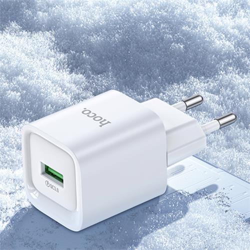 Cargador USB-A Hoco C145A 18W QC3.0 Blanco