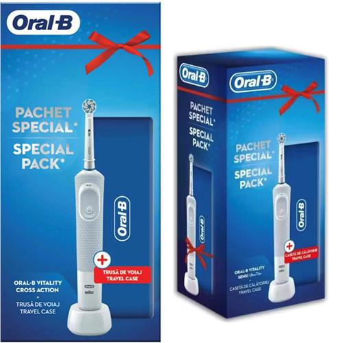 Braun Oral-B Cepillo Vitality 100 Cross Action + Funda Regalo (D100.413.1) LOT:3006D39225