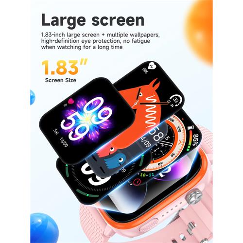 Hoco Y101 4G Smartwatch para Niños con SIM y GPS Rosa