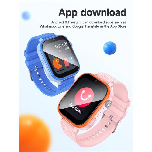 Hoco Y101 4G Smartwatch para Niños con SIM y GPS Rosa