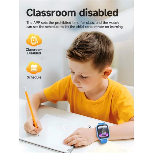 Hoco Y101 4G Smartwatch para Niños con SIM y GPS Azul