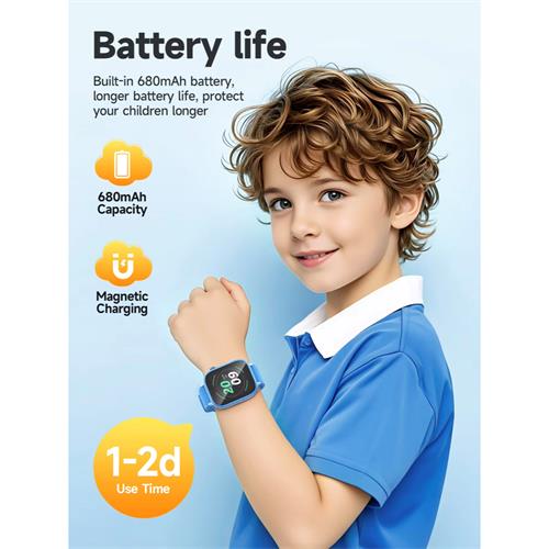 Hoco Y101 4G Smartwatch para Niños con SIM y GPS Azul