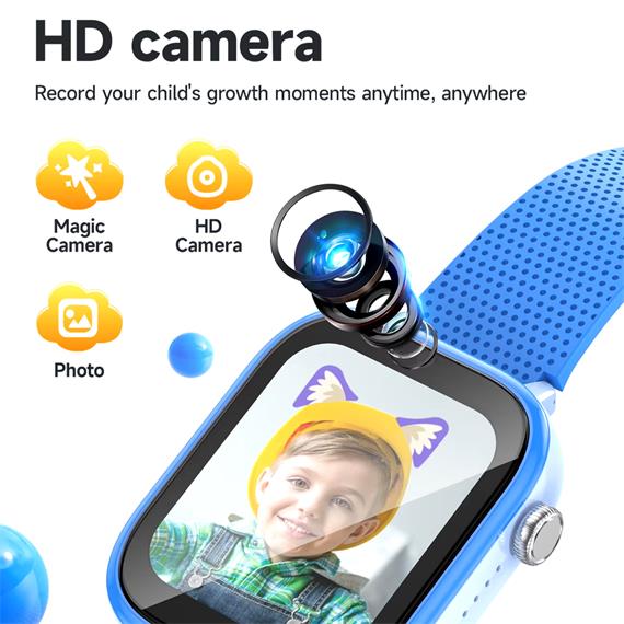 Hoco Y101 4G Smartwatch para Niños con SIM y GPS Azul