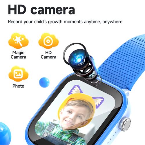 Hoco Y101 4G Smartwatch para Niños con SIM y GPS Azul