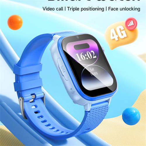 Hoco Y101 4G Smartwatch para Niños con SIM y GPS Azul