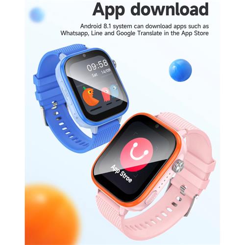 Hoco Y101 4G Smartwatch para Niños con SIM y GPS Azul