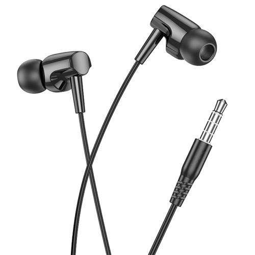 Hoco M112 Auricular con Micrófono y clavija Jack 3.5mm Negro