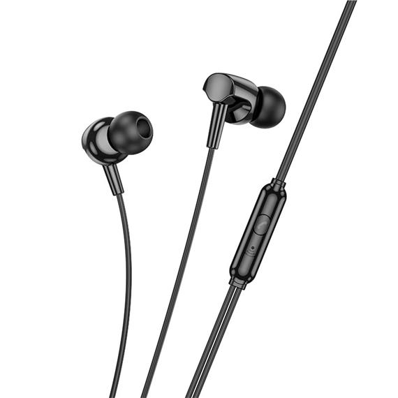 Hoco M112 Auricular con Micrófono y clavija Jack 3.5mm Negro