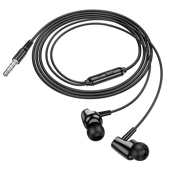 Hoco M112 Auricular con Micrófono y clavija Jack 3.5mm Negro
