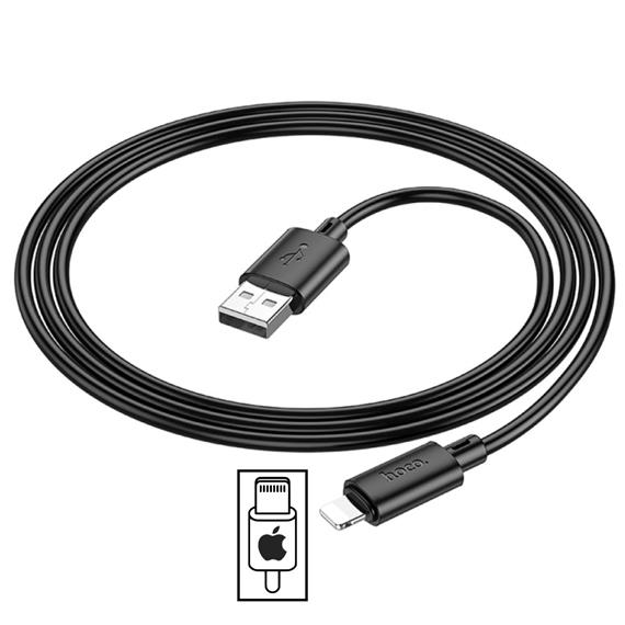 Cable USB a Lightning 1 metro Hoco X88 Negro