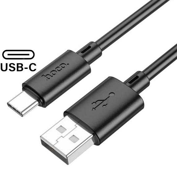 Cable USB a USB-C 1 metro 3 amp Hoco X88 Negro
