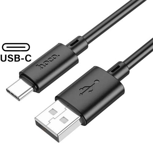 Cable USB a USB-C 1 metro 3 amp Hoco X88 Negro
