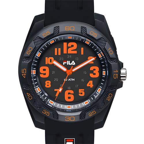 FILA 38-091-001 RELOJ NEGRO/NARANJA