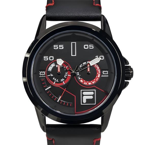 FILA 38-169-101 RELOJ LEATHER NEGRO