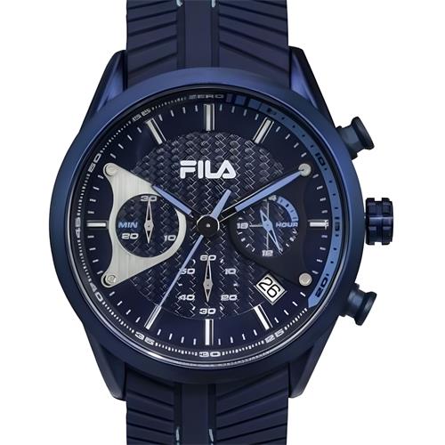 FILA 38-176-003 RELOJ SILICON AZUL