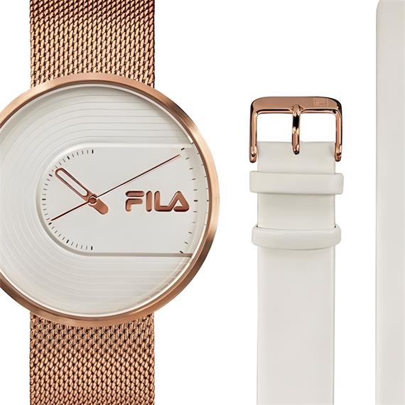 FILA 38-178-002 RELOJ  ROSE GOLD 2 CORREAS