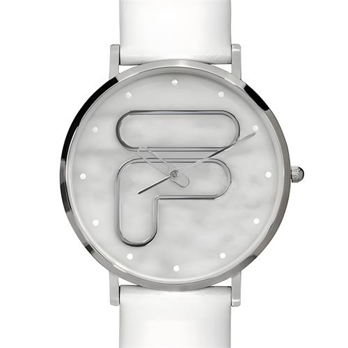 FILA 38-192-001 RELOJ CUERO BLANCO