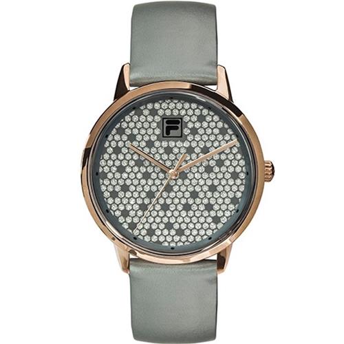FILA 38-198-001 RELOJ CUERO GRIS