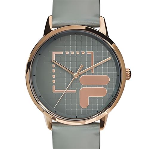 FILA 38-198-004 RELOJ CUERO GRIS